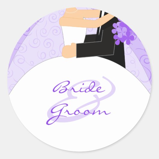 Stickers de mariage personnalisés (Devant)