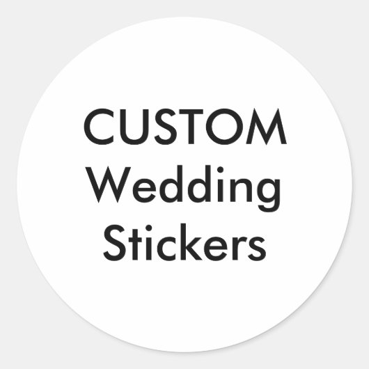 Stickers de mariage personnalisés 3" MATELAS RONDS (Devant)