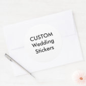 Stickers de mariage personnalisés 3" MATELAS RONDS (Enveloppe)