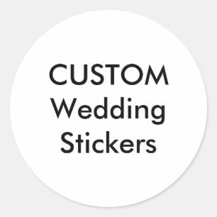 Stickers de mariage personnalisés 3" MATELAS RONDS