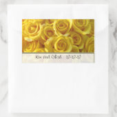 STICKERS DE MARIAGE PERSONNALISÉS EN ROSE JAUNE (Sac)