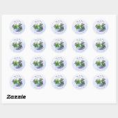 Stickers de mariage personnalisés Lilacs violets (Feuille)