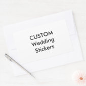 Stickers de mariage personnalisés RECTANGLE MATTE (Enveloppe)