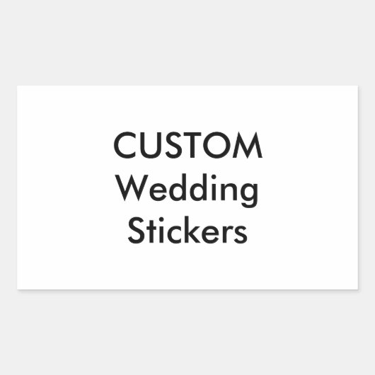 Stickers de mariage personnalisés RECTANGLE MATTE (Devant)