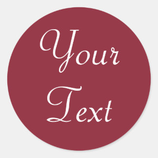 Stickers de mariage personnalisés rouge et blanc o