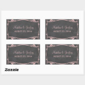 Stickers de Mariage Pink Flourish (Feuille)
