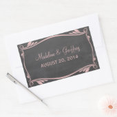 Stickers de Mariage Pink Flourish (Enveloppe)