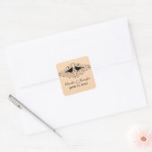 Stickers de mariage pour Inséparables de corail (Enveloppe)