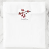 Stickers de mariage Red Simple Cherry Blossoms (Sac)