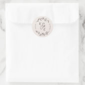 stickers de mariage rose (Sac)