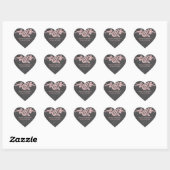 Stickers de Mariage Rose Chalkboard rose (Feuille)