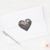 Stickers de Mariage Rose Chalkboard rose (Enveloppe)