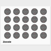 Stickers de mariage rose gris (Feuille)