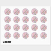 STICKERS DE MARIAGE ROSE IRIS (Feuille)