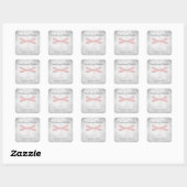 Stickers de mariage rose libellule (Feuille)