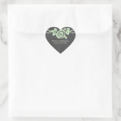 Stickers de mariage Rose vert (Sac)