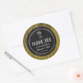 Stickers de mariage rustique Mason Jar personnalis (Enveloppe)