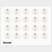 Stickers de mariage sur mesure magenta Floral (Feuille)