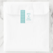 Stickers de mariage turquoise à la frontière de Ch (Sac)