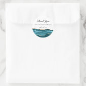Stickers de mariage turquoise et Gold Agate (Sac)