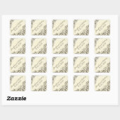 stickers de mariage vintage (Feuille)