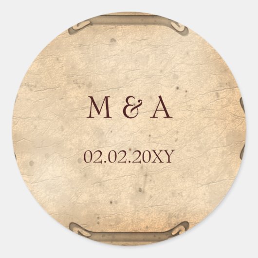 stickers de mariage vintage (Devant)