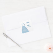 Stickers de mariage Whimsical Beaker, Bleu (Enveloppe)