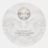 Stickers de mariage Whimsy moderne (Devant)