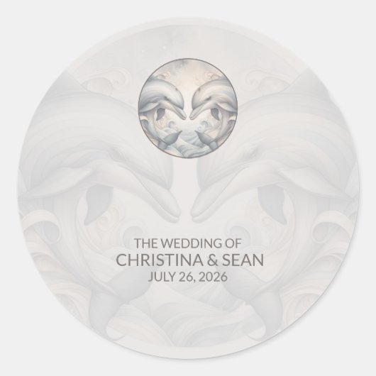 Stickers de mariage Whimsy moderne (Devant)