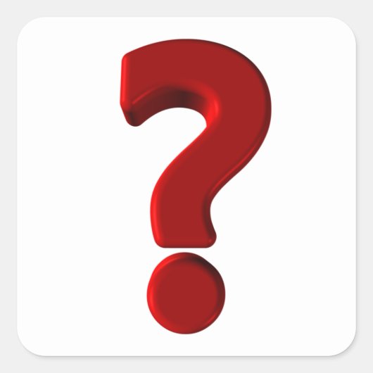 Stickers de marque de question (Devant)