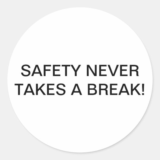 STICKERS DE MARQUE DE SÉCURITÉ PERSONNALISÉE. (Devant)