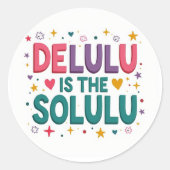 Stickers de mème Delulu Solulu (Devant)