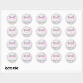 Stickers de Merci de dragons magenta (Feuille)