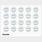 Stickers de Merci de libellules turquoises (Feuille)