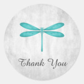 Stickers de Merci de libellules turquoises (Devant)