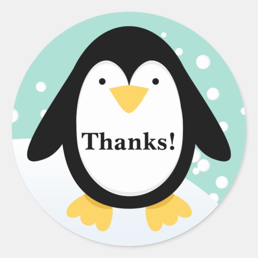 Stickers de Merci du Parti Penguin (Devant)