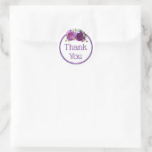 Stickers de Merci Floral Rose violet (Sac)
