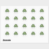 Stickers de Merci Mariage simple et efficace (Feuille)