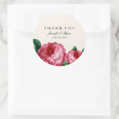 STICKERS DE MERCI vintage DE DÉCOUPAGE FLORALE (Sac)