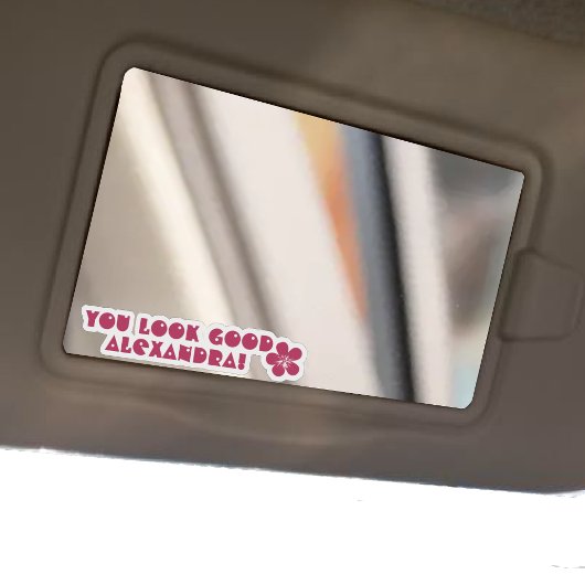 Stickers de messages miroirs de voiture