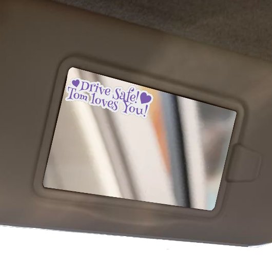 Stickers de messages miroirs de voiture