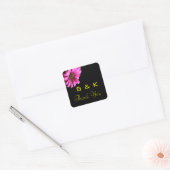 Stickers de Monogramme de Merci Mariage assez marg (Enveloppe)