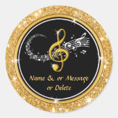 Stickers de musique personnalisée pour Favors, Env (Devant)