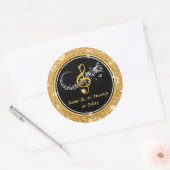 Stickers de musique personnalisée pour Favors, Env (Enveloppe)