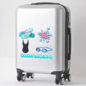 Stickers de natation (Sur valise)