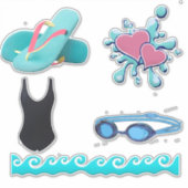 Stickers de natation (Devant)