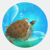 Stickers de natation de tortue (Devant)