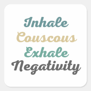 Stickers de Négativité de l'échale de couscous Inh