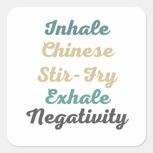 Stickers De Négativité De L'Exhale Chinoise (Devant)