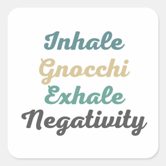 Stickers de Négativité Exhale Gnocchi (Devant)